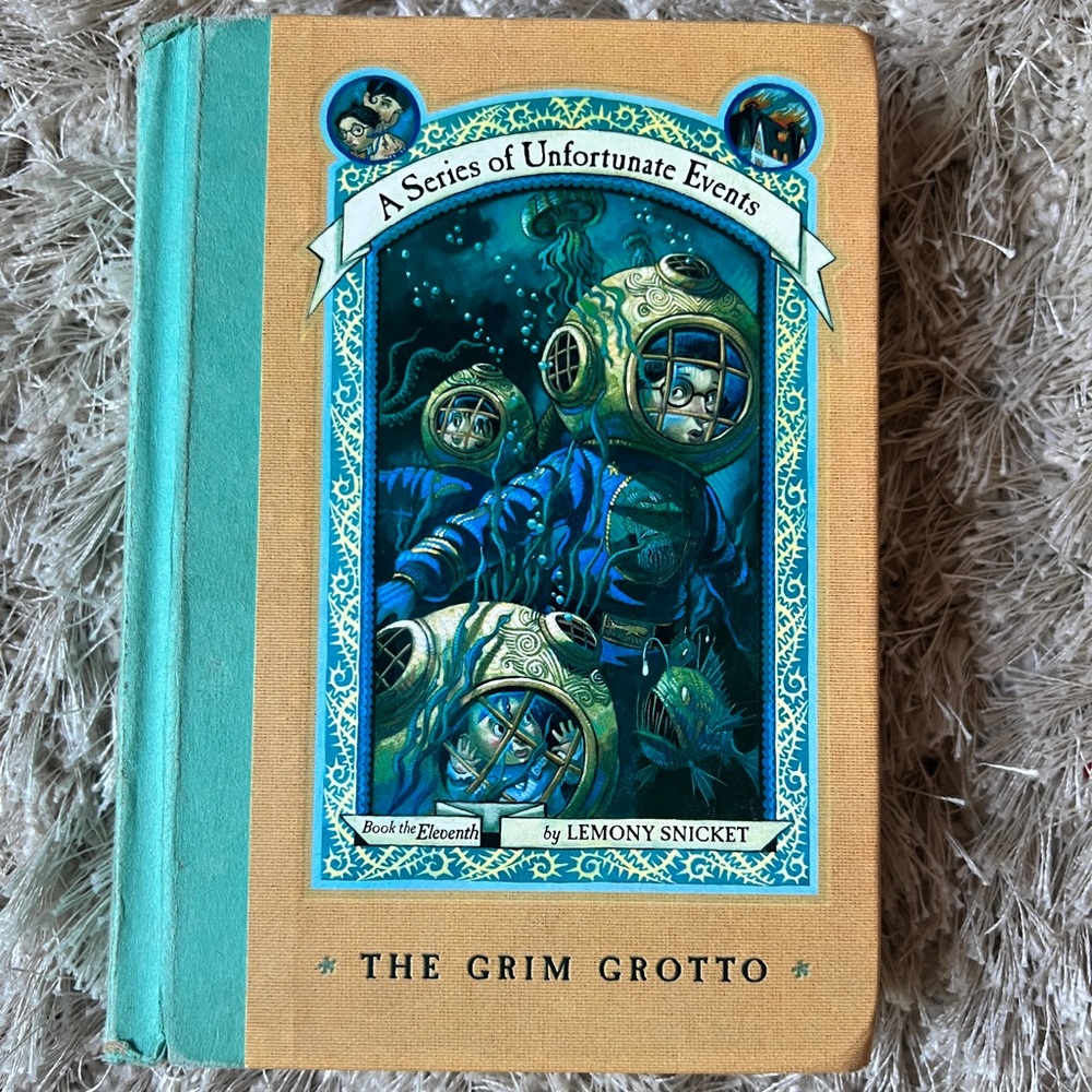 The Grim Grotto by Lemony Snicket Hardcover Book